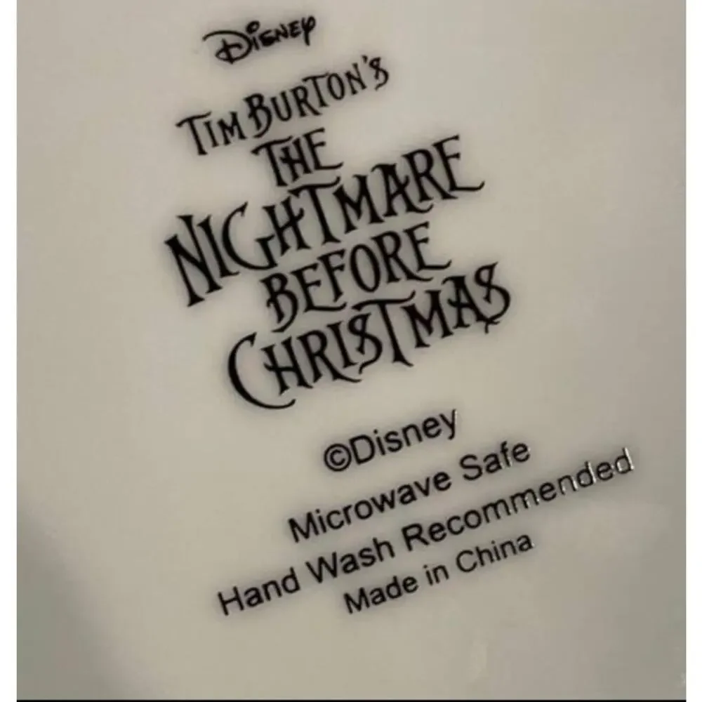 4 Nightmare Before Christmas Jack Skellington Halloween Lunch Salad Plates‎ 8